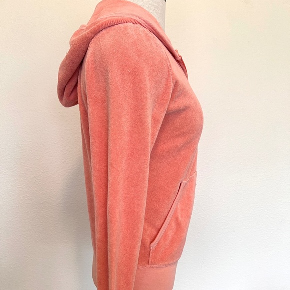 Retro Juicy Couture Terry Hoodie - Tangerine - Size Medium - Picture 8 of 11